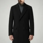 The Family Plan 2 Kit Harington Wool Black Coat