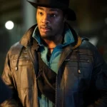 The Running Man Daniel Ezra Black Leather Jacket