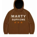 Timothee Chalamet Marty Supreme Brown Jacket Hoodie