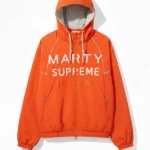 Timothee Chalamet Marty Supreme Orange Jacket Hoodie