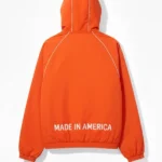 Timothee Chalamet Marty Supreme Orange Jacket Hoodie Back
