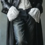 Vintage Button-down Faux Leather Long Jacket