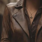 Vintage Womens Brown Leather Jacket