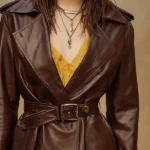Womens Chocolate Brown Faux Coat