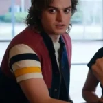 Stranger Things Joe Keery Red and Blue Denim Vest