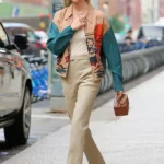 front Karlie Kloss Printed Jacket