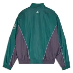 Adidas Womens Green Windbreaker Jacket Back
