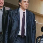 Al Pacino Insomnia Leather Trench Black Coat