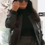 Alison Victoria Sin City Rehab Bomber Leather Jacket