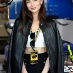 Ana de Armas F1 Grand Prix Leather Black Jacket