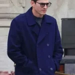 Ashton Kutcher The Beauty Blue Peacoat