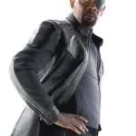 Avengers Age of Ultron Nick Fury Black Leather Jacket