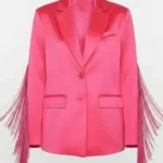 Britnee Kellogg The Road 2025 Pink Fringe Blazer