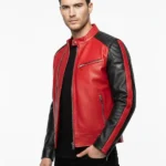 Cafe Racer Red and Black Jacket