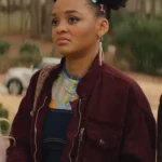 Celeste O’Connor Scream 7 Maroon Jacket