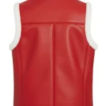 Christmas_Red_Shearling_Leather_Vest_Back