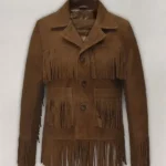 Dakota Johnson The High Note Brown Suede Leather Jacket