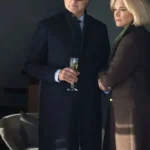 David Morrissey The Woman in Cabin 10 Black Coat