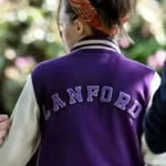 Ellie de Lange Run Away Varsity Jacket Back