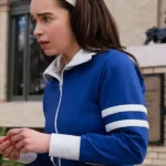 Emilia Clarke Ponies S01 Blue Track Jacket
