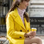 Emily Cooper Emily in Paris Yellow Cotton Coat