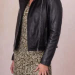 Front Wetherlam Leather Biker Jacket