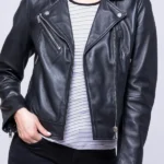 Grasmere Leather Biker Jacket front