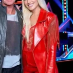 Gwen Stefani The Voice S26 Red Fringe Blazer