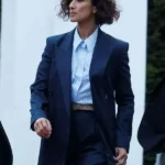 Indira Varma Navy Blazer
