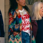 Keke Palmer The Burbs Multicolor Chevron Cardigan