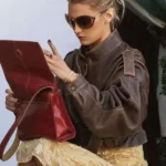 LA Bella Hadid Brown Cropped Jacket