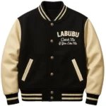 LABUBU Black Satin Bomber Jacket