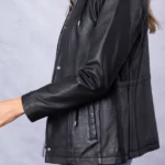 Levens Leather Field black Jacket sleeves