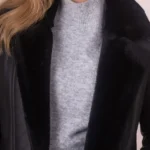 Linthwaite Sheepskin Aviator Jacket collar front