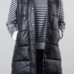 Lowood Long Leather Gilet front