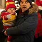 Man vs Baby Trevor Bingley Blue Parka Jacket front