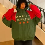Marty Supreme Green & Red Mexico Jacket Hoodie
