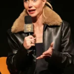 Marty Supreme Gwyneth Paltrow Black Faux Fur Jacket