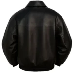 Marty Supreme Premiere Timothée Chalamet Black Jacket Back