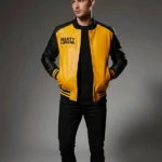 Marty Supreme Yellow and Black Bomber Jacket