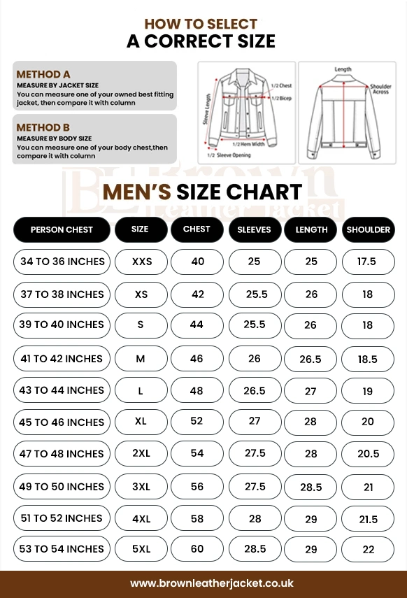 Men Size Chart Desktop
