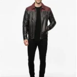 Mens Distressed Black Jacket