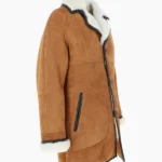 Mens Sheepskin Brown Coat