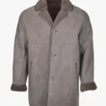 Mens Sheepskin Grey Coat