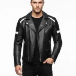 Motorcycle Black Leather Jacket