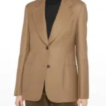 Nina Jarvis The Beast in Me Brown Wool Blazer