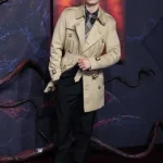 Noah Schnapp Stranger Things Premiere Beige Trench Coat