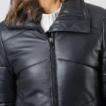 Parton Leather Padded Jacket