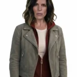 Scream 2026 Sidney Prescott Suede Grey Jacket