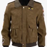 Stranger Things Steve Harrington Brown Leather Jacket